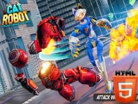 Cat Robot City Action Game