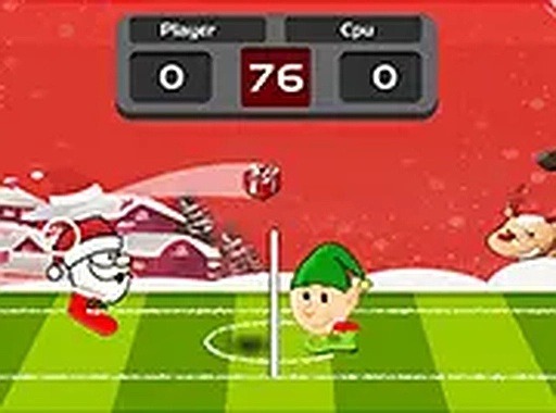 Santa Winter Head Soccer Online Game